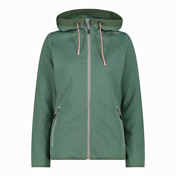 CMP Langarmshirt WOMAN FIX HOOD JACKET JADE-SALVIA günstig online kaufen