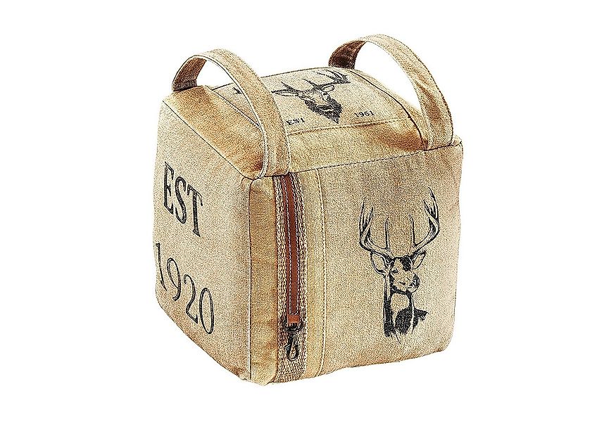 Kobolo Türstopper Vintage Türpuffer -Hirsch- aus Canvas braun (1 Stück) günstig online kaufen