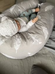 Loolay Stillkissen MINKY/ Baumwolle Seitenschläferkissen GRAU günstig online kaufen