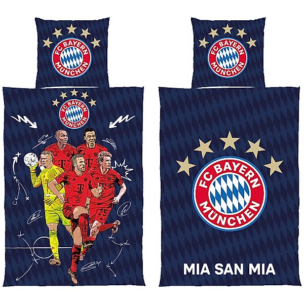BERONAGE Kinderbettwäsche FC Bayern München Bettwäsche günstig online kaufen