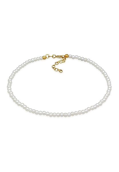 Elli Fußkette Perlen Synthetisch Klassik Basic günstig online kaufen