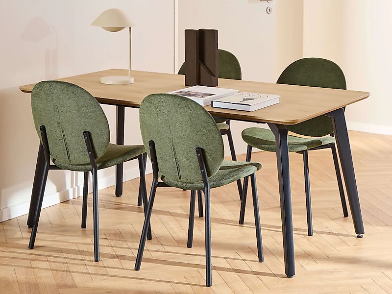 ACTONA GROUP Esszimmer-Set "Essgruppe, Speisetisch mit Wohnzimmerstühlen" S günstig online kaufen