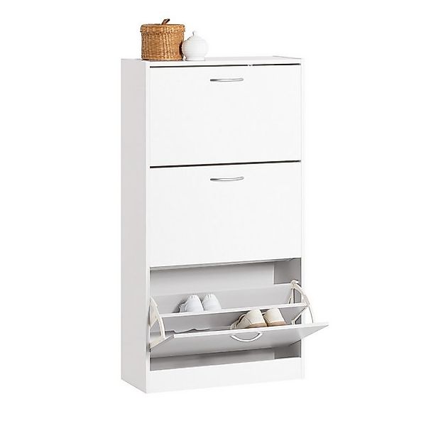 SoBuy Schuhschrank FSR110 mit 3 Klappen Schuhregal Schuhkipper perfekt für günstig online kaufen