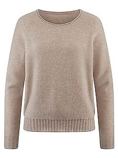 Rundhals-Pullover Peter Hahn beige günstig online kaufen