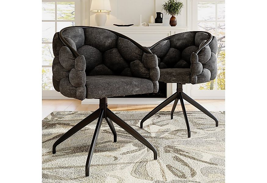 Flieks Esszimmerstuhl 360° drehbar (Set, 2 St), 2er Set Polsterstühle mit A günstig online kaufen