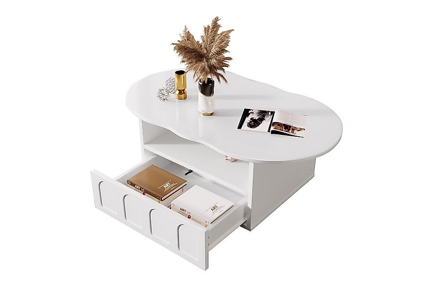 Merax Couchtisch Wolke II mit Schublade, Beistelltisch Scandi, Wohnzimmerti günstig online kaufen