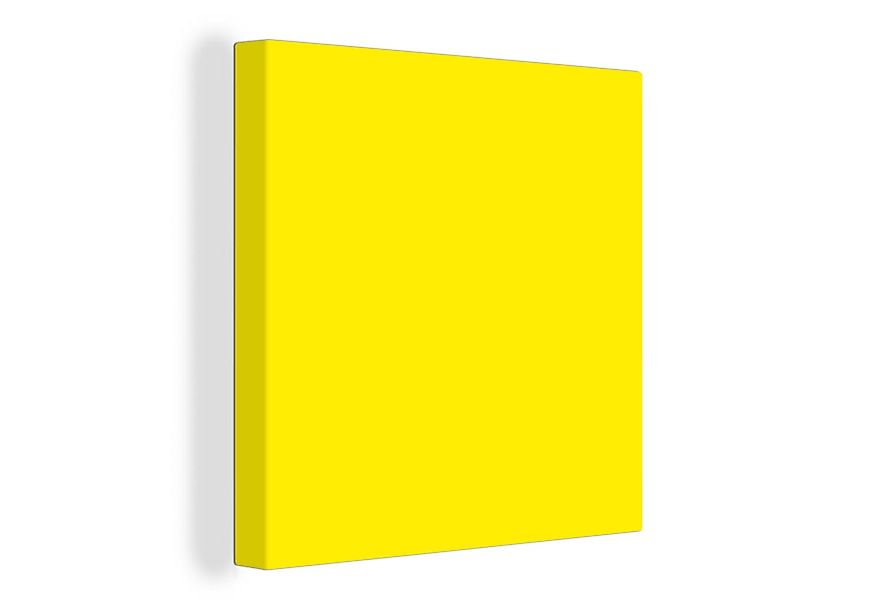 OneMillionCanvasses® Leinwandbild Gelb - Zitrone - Neon - Farben, Fotodruck günstig online kaufen