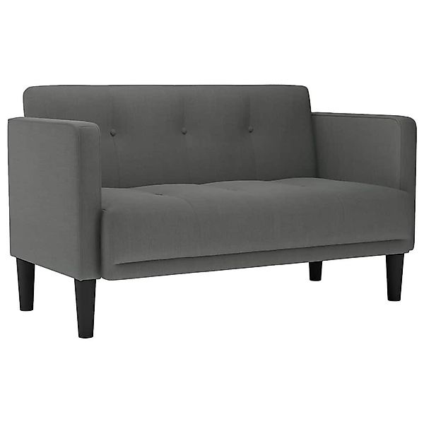 vidaXL Sofa Zweisitzer-Sofa Dunkelgrau 111 cm günstig online kaufen