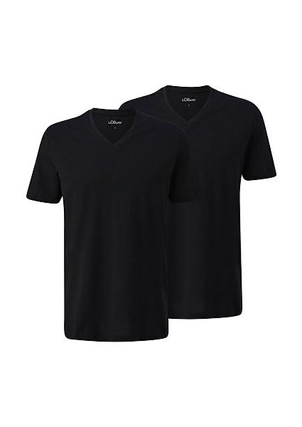 s.Oliver T-Shirt Regular fit (2-tlg) V-Ausschnitt, kurzarm günstig online kaufen