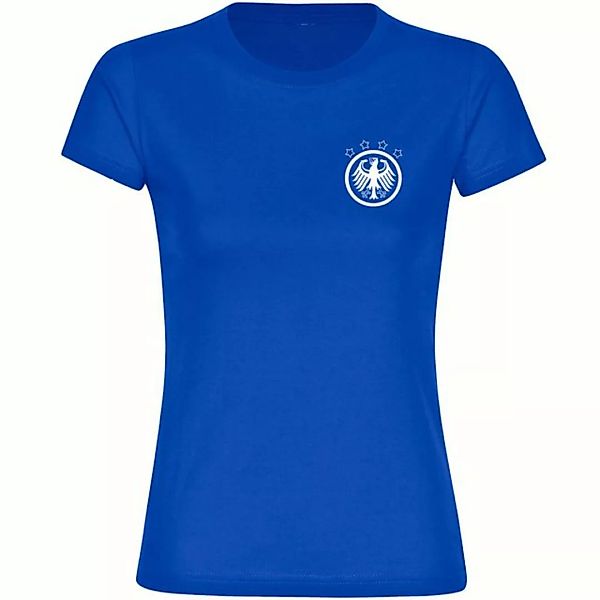 multifanshop T-Shirt Damen Deutschland - Adler Retro - Frauen günstig online kaufen