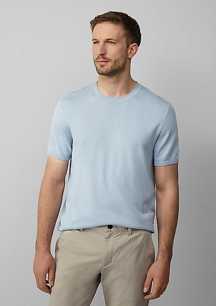 s.Oliver Kurzarmpullover Strickpullover Feingestricktes T-Shirt aus Baumwol günstig online kaufen