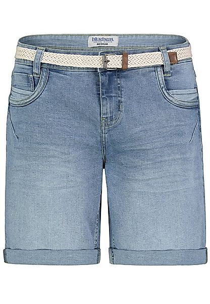 SUBLEVEL Jeansbermudas Damen Jeans Shorts kurze Hose mit Gürtel 5 Pocket, S günstig online kaufen