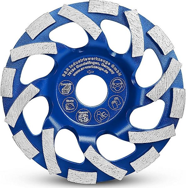 S&R Schleifscheibe Diamantschleiftopf 125 mm für harter Beton, Naturstein, günstig online kaufen