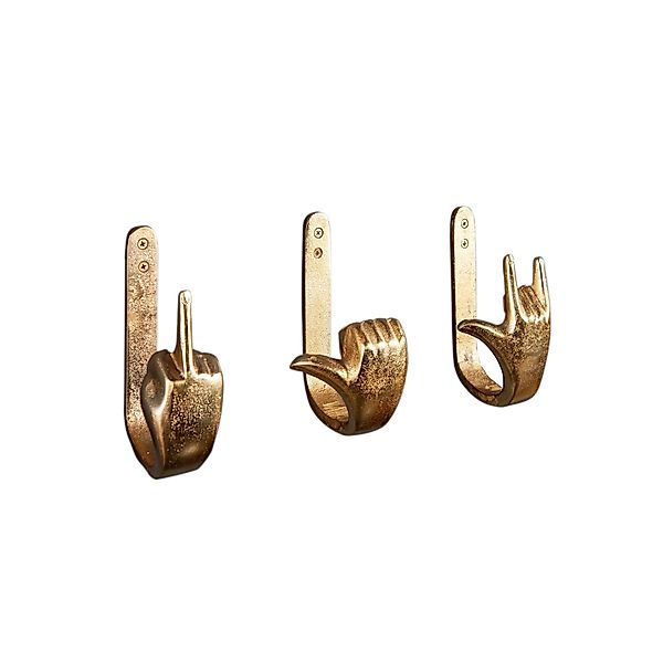 riess-ambiente Wandgarderobe FINGERS gold, Metall · günstig online kaufen