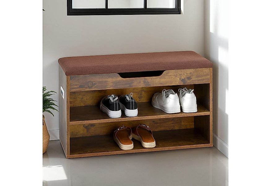 IDIMEX Schuhbank ISAAC, Schuhregal Flurbank mit Stauraum, 2 Ablagen und gep günstig online kaufen