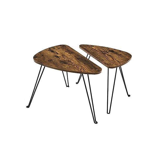 Beistelltisch 2er-Set   ¦ braun ¦ Maße (cm): B: 60 H: 47,5 Tische > Beistel günstig online kaufen