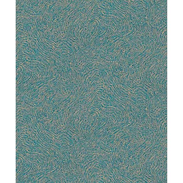 Bricoflor Moderne Tapete in Petrol 10303-19 günstig online kaufen