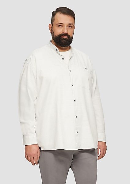 s.Oliver Langarmhemd Regular Fit: Strukturiertes Baumwollhemd günstig online kaufen