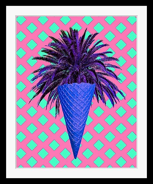queence Bild "Stella", Eis-Palmen-Pflanzen-Pflanzenbilder-Foto-Kunst-Lebens günstig online kaufen