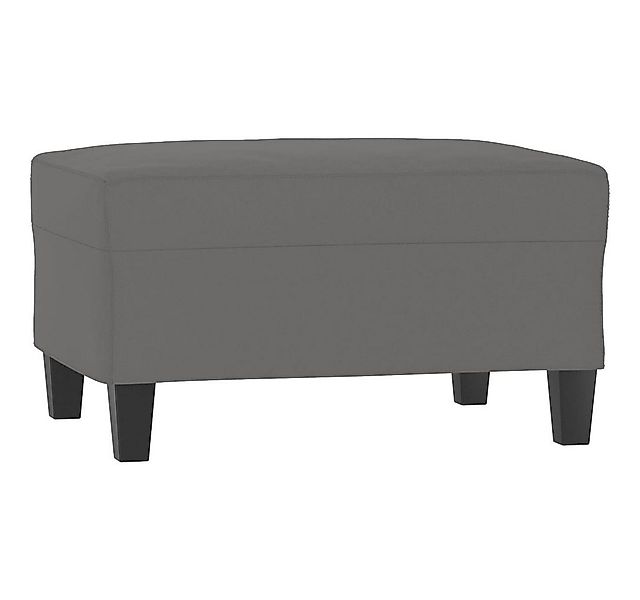 vidaXL Polsterhocker Fußhocker Dunkelgrau 70x55x41 cm Mikrofasergewebe (1 S günstig online kaufen