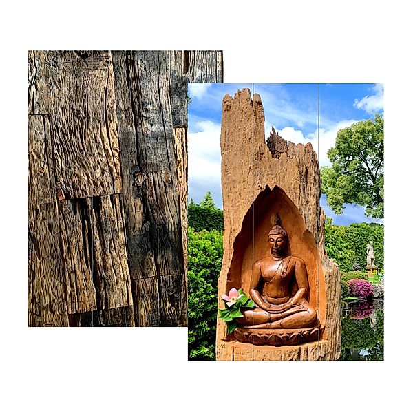 HTI-Living Paravent Paravent Buddha Statue (Stück, günstig online kaufen