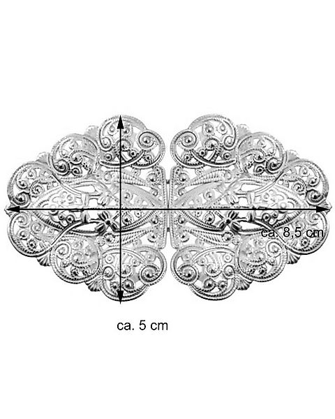 Trachtenland Gürtelschnalle Dirndlschürzenschließe 'Rina' mit Ornamentmuste günstig online kaufen