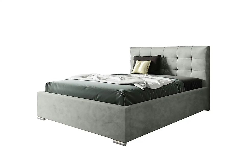 Polsterbett 160x200 Rosa   ¦ grau ¦ Maße (cm): B: 120 H: 110 Betten > Komfo günstig online kaufen
