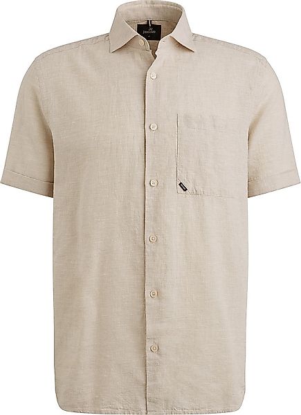 Vanguard Short Sleeve Hemd Leinen Blend Ecru - Größe XXL günstig online kaufen