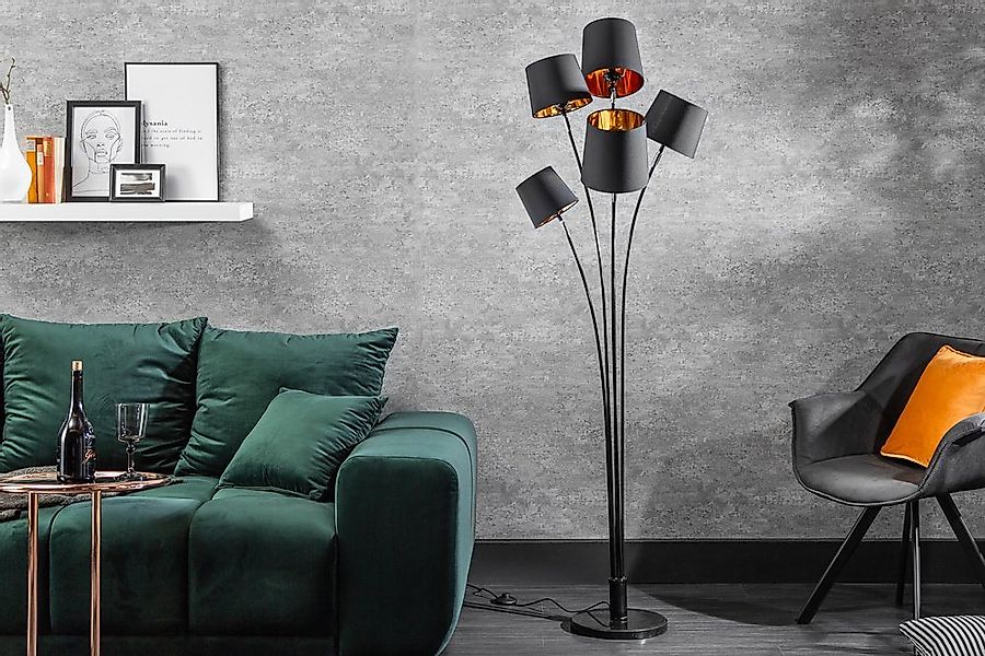 riess-ambiente Stehlampe LEVELS 176cm schwarz / gold, ohne Leuchtmittel, Wo günstig online kaufen