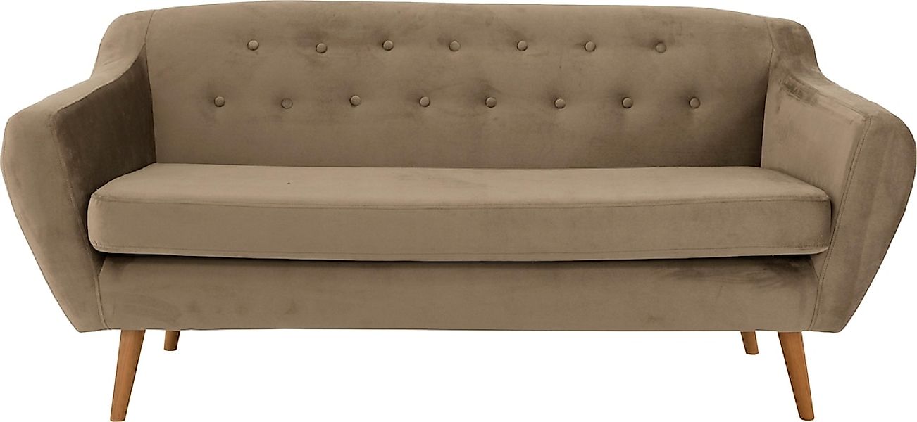 Home affaire 3-Sitzer "Renne" mit Heftung im Rücken im skandinavischem Stil günstig online kaufen