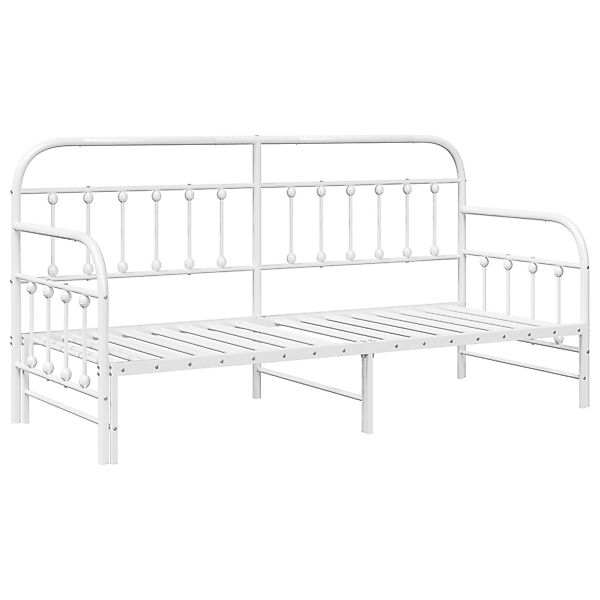 vidaXL Bett Tagesbett Ausziehbar Weiß 80x200 günstig online kaufen