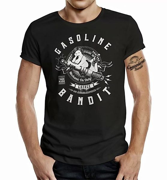 GASOLINE BANDIT® T-Shirt für den Biker und Schrauber: Mechanic on Duty günstig online kaufen