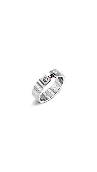 Tommy Hilfiger Fingerring STRIPES, mit Glasstein - Emaille günstig online kaufen