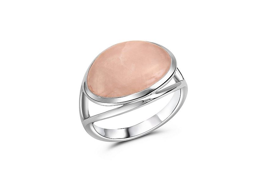 CELESTA Fingerring Silber 925 rhodiniert mit echtem Rosenquarz günstig online kaufen
