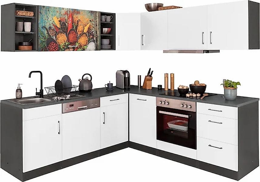 KOCHSTATION Küchenzeile »KS-Paris – Küchen mit einzigartigen Fotomotiven au günstig online kaufen