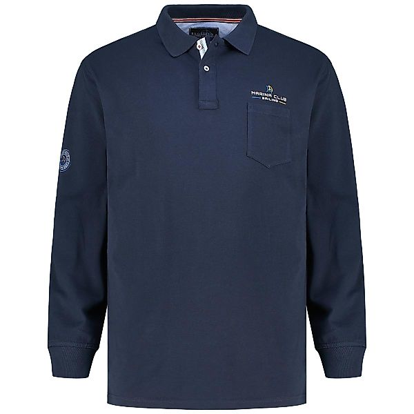 Redfield Poloshirt mit Label-Patch Farbe dunkelblau Größe: 6XL günstig online kaufen