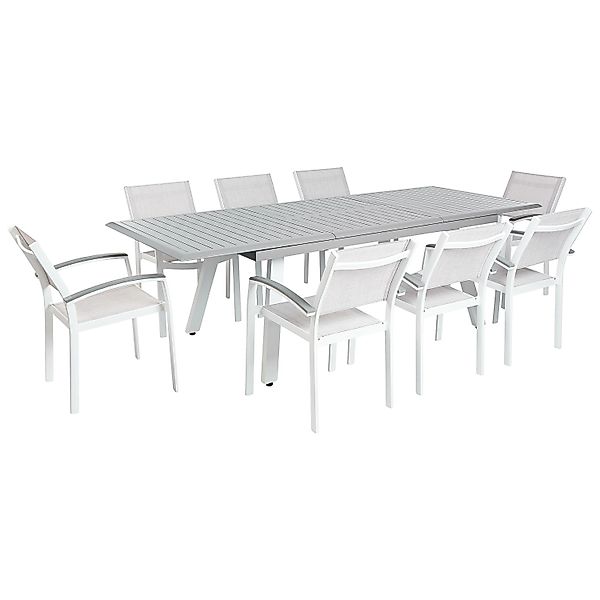 Beliani Gartentisch Set PERETA Hellgrau günstig online kaufen