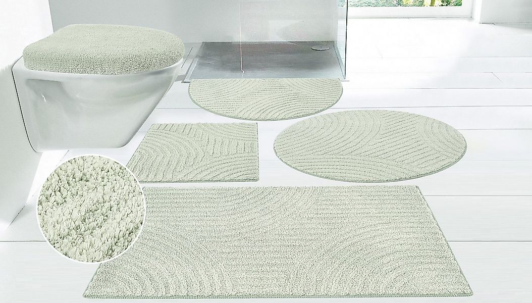 OTTO home Badematte Ognon, Scandi, Boho, modernes Muster, Höhe 15 mm, rutsc günstig online kaufen