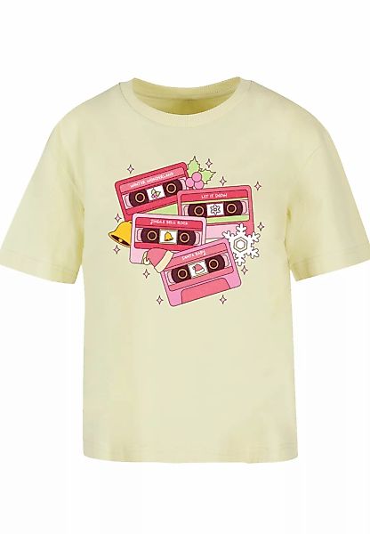 F4NT4STIC T-Shirt "Weihnachten Retro Song Tapes Pink", Premium Qualität, We günstig online kaufen