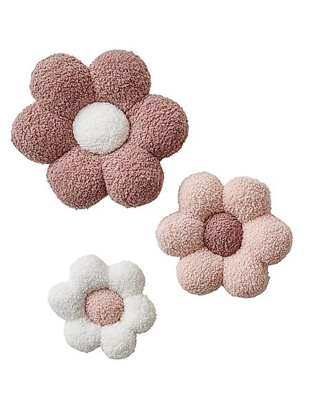 vertbaudet Wanddekoobjekt 3er-Set Kinderzimmer Deko-Stoffblumen günstig online kaufen
