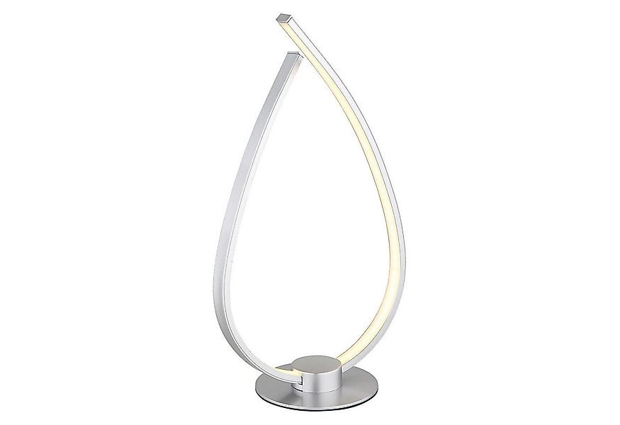 GLOBO LIGHTING LED Tischleuchte TRINA, Silbergrau, Metall, mit Schnurschalt günstig online kaufen