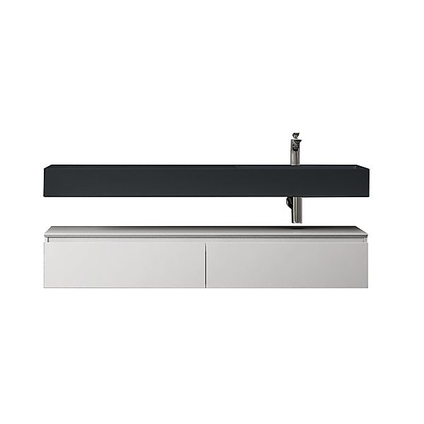 doporro Badmöbel-Set Waschtisch mit Unterschrank 150cm günstig online kaufen