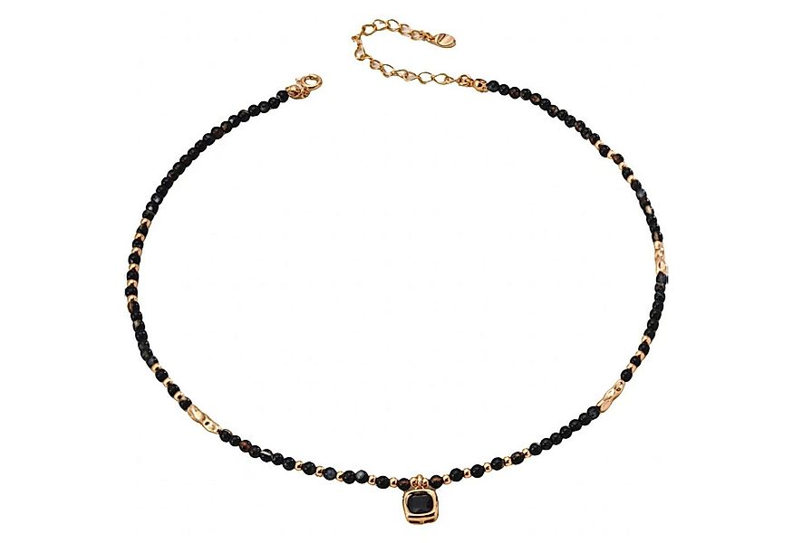 Jumpeak Silberkette Women's Gold Plated Halskette,Onyx Halskette,Anhänger H günstig online kaufen