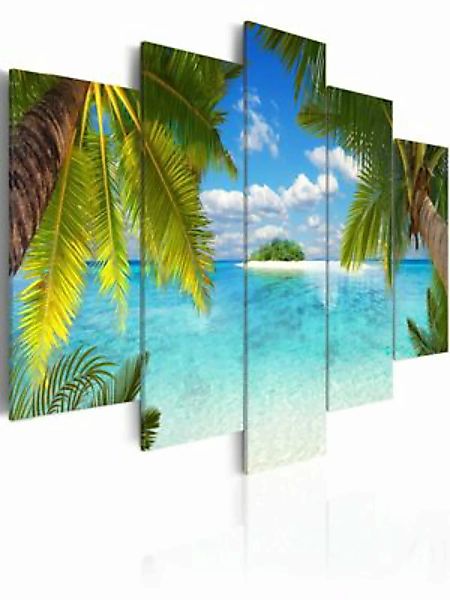 artgeist Wandbild Paradise island mehrfarbig Gr. 200 x 100 günstig online kaufen