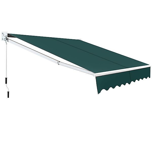 COSTWAY Gelenkarmmarkise mit Aluminiumrahmen und -kurbel, günstig online kaufen