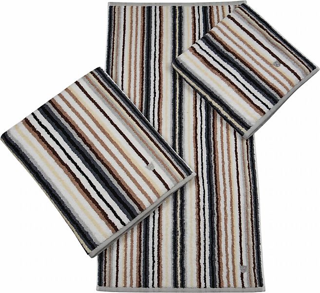 ROSS Duschtuch "Multicolor" mit Streifen und gesticktem ROSS-Emblem günstig online kaufen