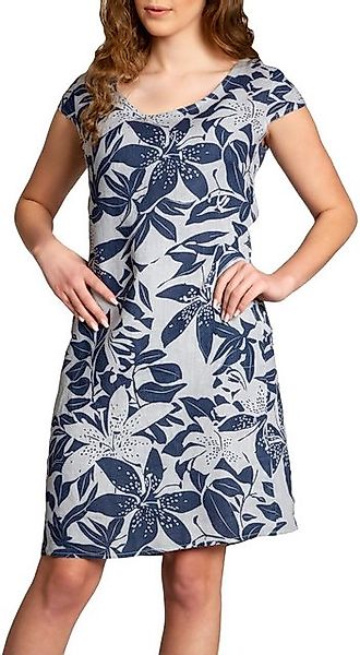 Caspar Sommerkleid SKL026 knielanges elegantes Damen Sommer Leinenkleid Luf günstig online kaufen