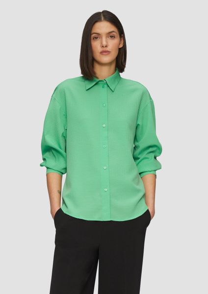 s.Oliver Langarmbluse Bluse Strukturierte Hemdbluse mit günstig online kaufen