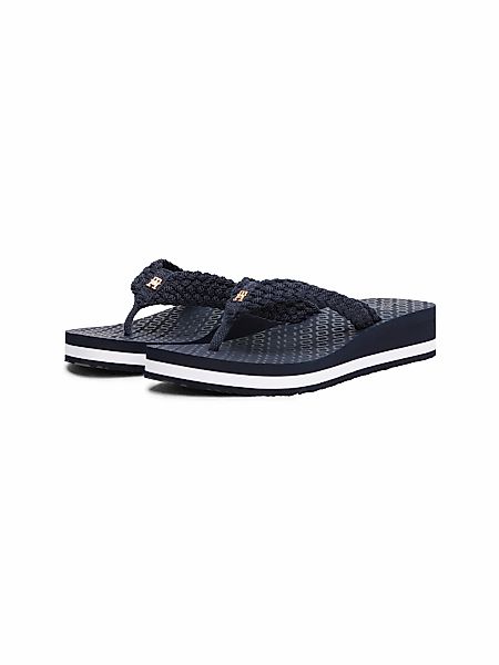 Tommy Hilfiger Dianette "TH CROCHET MID BEACH SANDAL", Keilabsatz, Plateau, günstig online kaufen