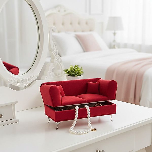 MF Schmuckkasten Schmucksofa Amélie Schmuckkasten Rot günstig online kaufen